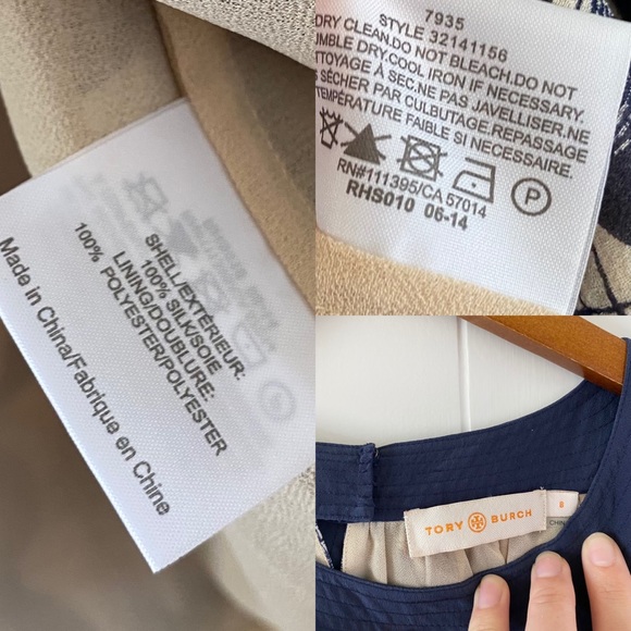 💙 Tory Burch Sleeveless Scoop Neck Tent Blouse - Picture 7 of 7